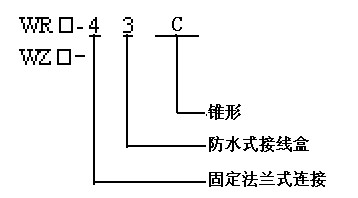 錐形管(guan)法蘭連(lián)接熱電(dian)偶（熱電(diàn)阻）型譜(pǔ)