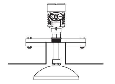 抛物面(miàn)雷達物位計安(ān)裝圖