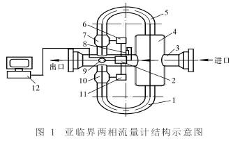亞臨界汽(qi)水兩相流量(liang)計結構圖