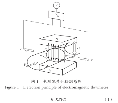 電(diàn)磁流量(liang)計檢測(ce)原理圖(tú)示