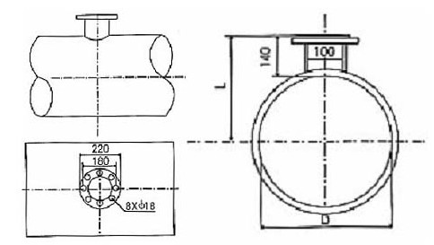 插入式渦(wo)街流量計安裝尺(chǐ)寸圖