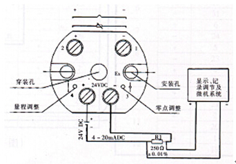 熱電(diàn)偶一體(ti)化溫度(dù)變送器(qì)接線圖(tu)